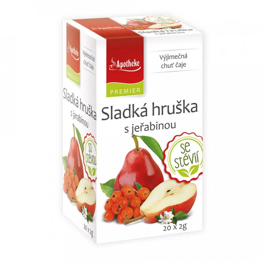 4008_APOTHEKE PREMIER SLADKA HRUSKA S JERABINOU A STEVII CAJ 20 X 2 G